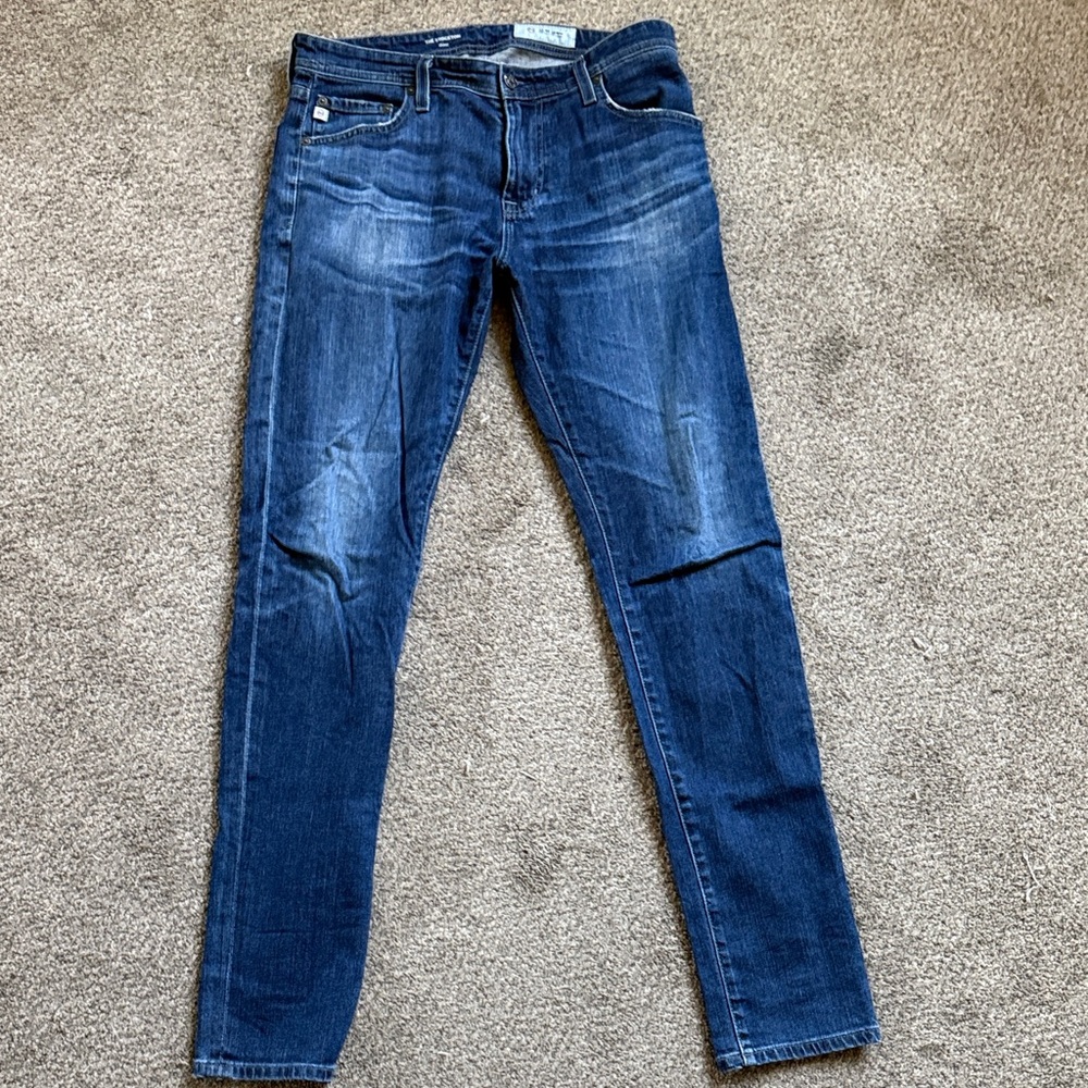 Ag Adriano Goldschmied Dark Blue Denim Men’s Jeans 33R
